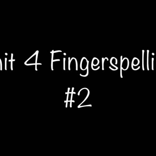 Fingerspelling (Ice Cream) 