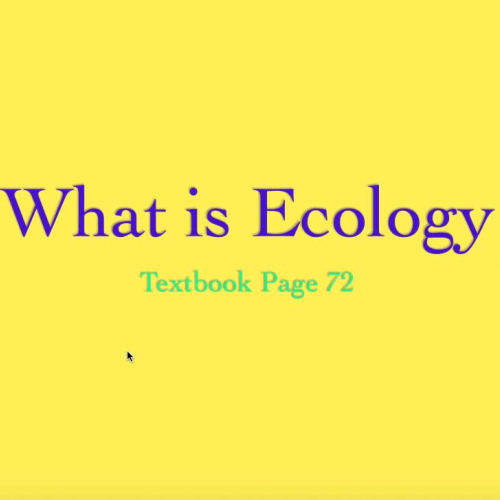 What is Ecology?
