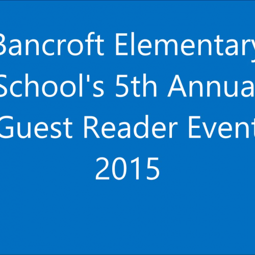 Guest Reader Event 2015