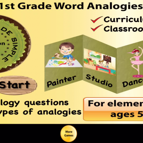 1st Grade Word Analogy