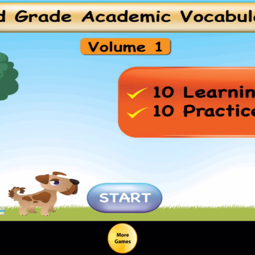2nd Grade Academic Vocabulary # 1 for homeschool and classroom