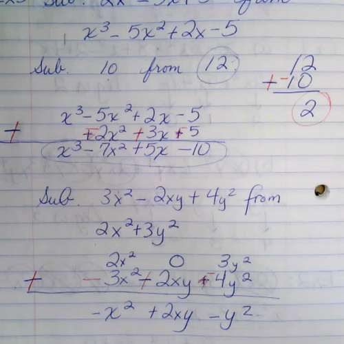 Algebra 2 L 4.1 Adding and subtracting Polynomials 2 of 2 