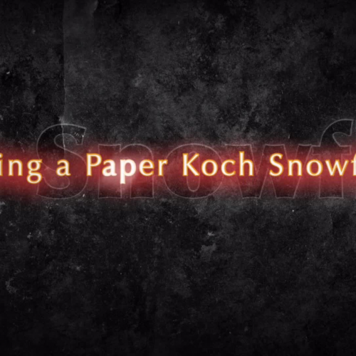Making a Paper Koch Snowflake