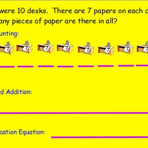 Multiplying by 10- Word Problem