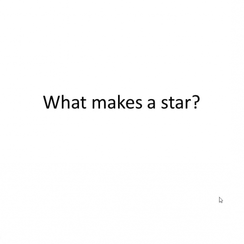 What makes a star?