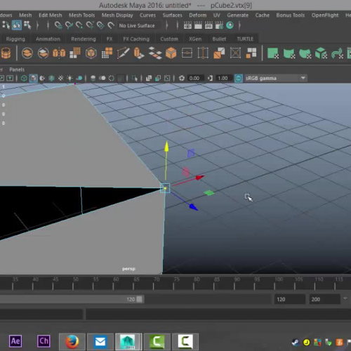 Autodesk Maya 2016 tutorial : The Target Weld option in the Modeling Toolkit