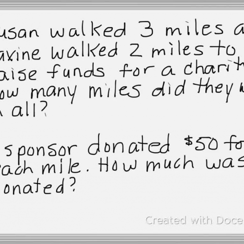 Problem Solving: Two-Question Problems