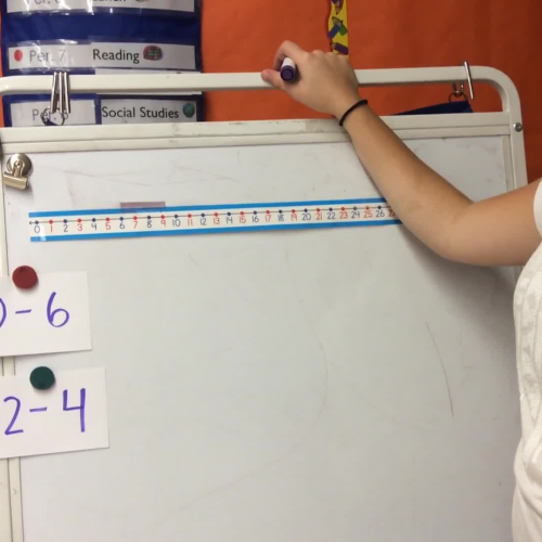 Grade 1- Number Line Subtraction