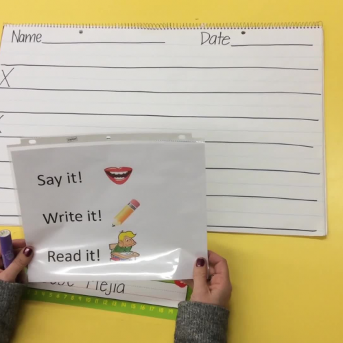 Grade 1- Say it, Write it, Read it