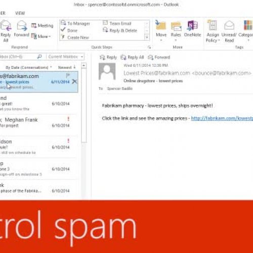 Contorl spam