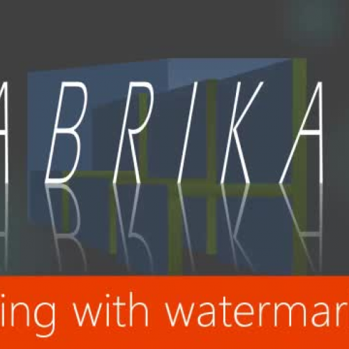 Working with watermarks