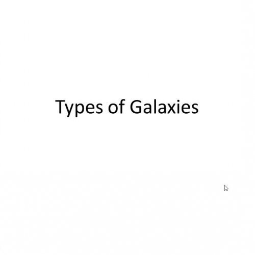 Types of galaxies