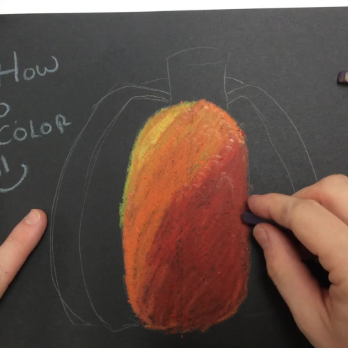 how to shade a pumpkin