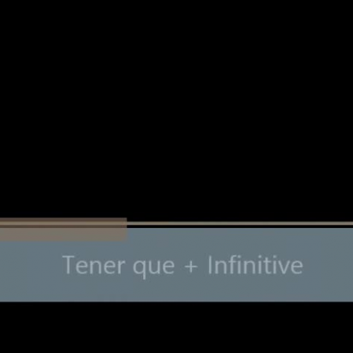 Tener que + Infinitive