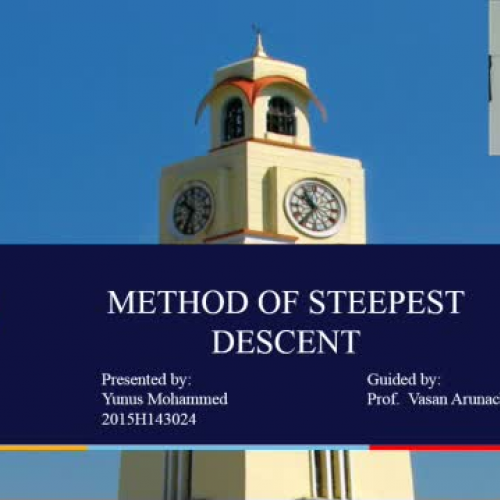 Method Of Steepest Descent