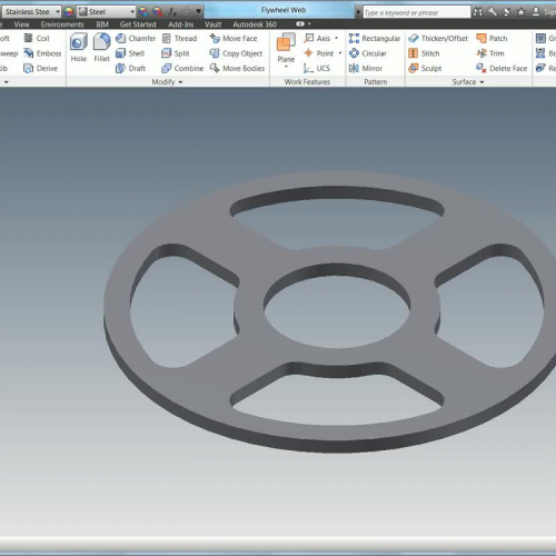 Elbow Engine - Flywheel Web