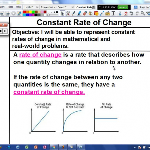 Constant Rate of Change