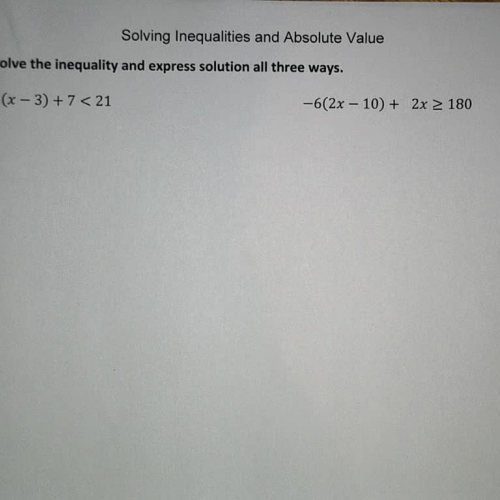 L0.2 E02 Solving Inequalities