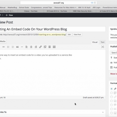 Inserting An Embed Code On Your WordPress Blog