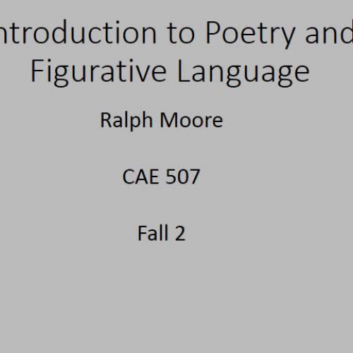 Ralph's Poetry Powerpoint