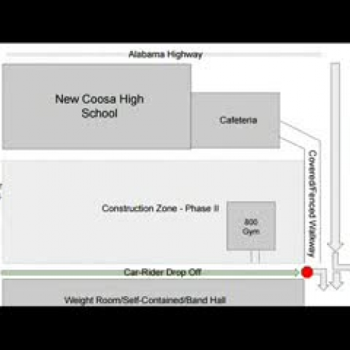 Coosa High School Traffic Flow