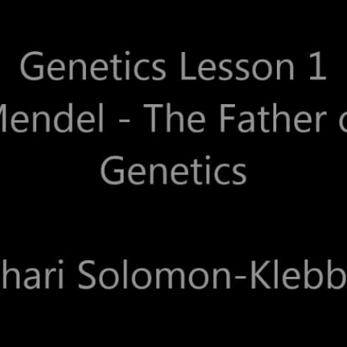 Genetics Lesson 1 Mendel - The Father of Genetics in ASL Solomon-Klebba
