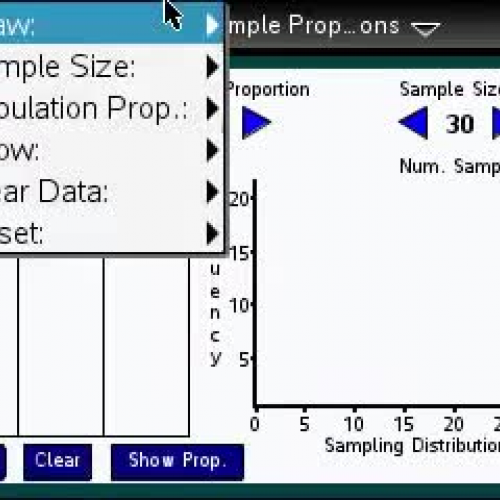 Sample Proportions [TI Building Concepts Preview Video]