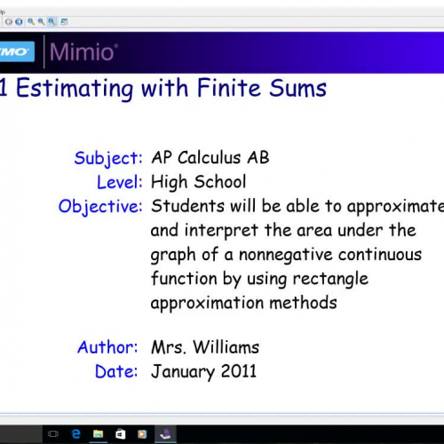 6.1 Estimating with Finite Sums