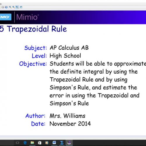 6.5 Trapezoidal Rule