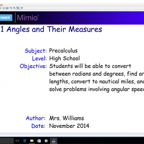 4.1 Angles and Their Measures - Part 1