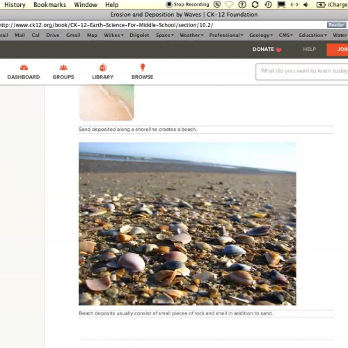 10.2 CK12 Earth Science for Middle School - Erosion and Deposition by Waves
