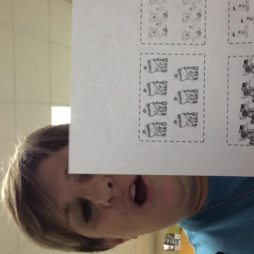 Matching Winter pictures with Numbers