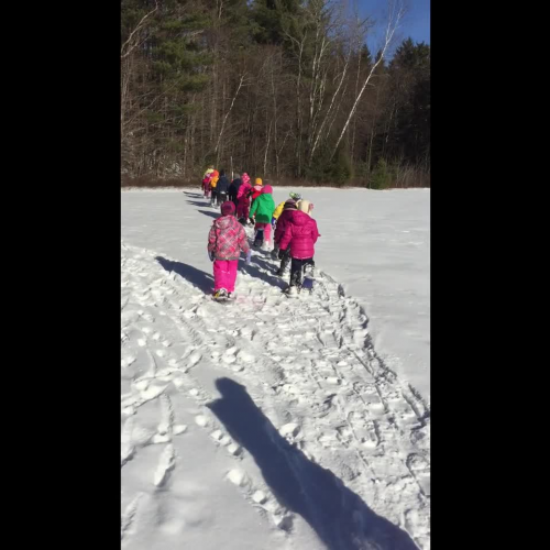 Kindergarten Snowshoeing