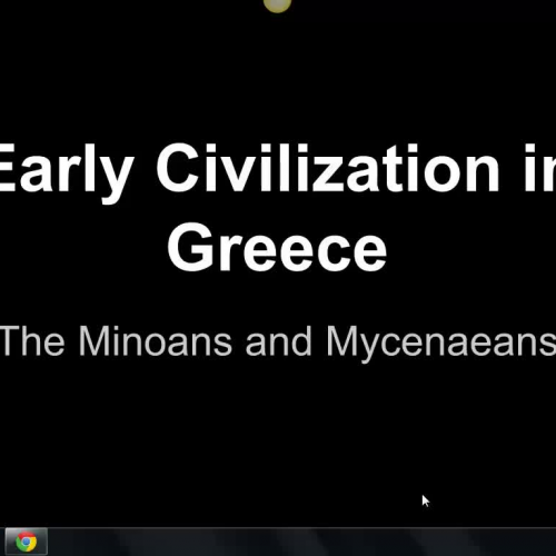 Minoan and Mycenaean Civilizations 