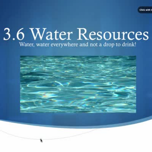 3.6 #1 Water Resources 