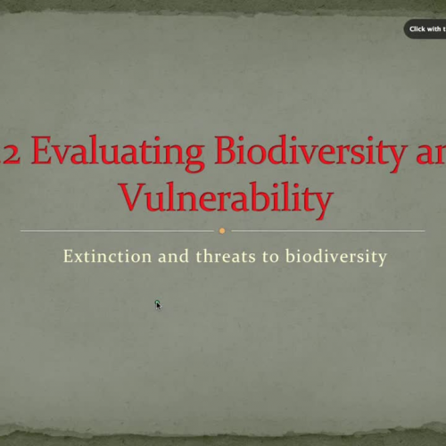 4.2 # 1 Evaluating Biodiversity and Vulnerability 