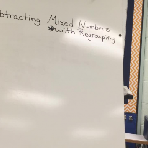 Subtracting Mixed Numbers with Regrouping