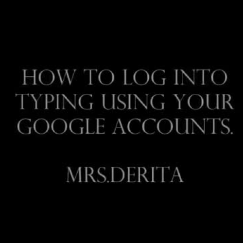4th Grade: Logging Into Google Accounts