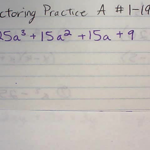 L03-01 - Factoring Practice #1-19 odd