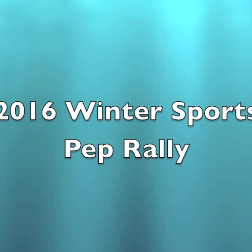 2016 SJHHS  Winter Sports Pep Rally