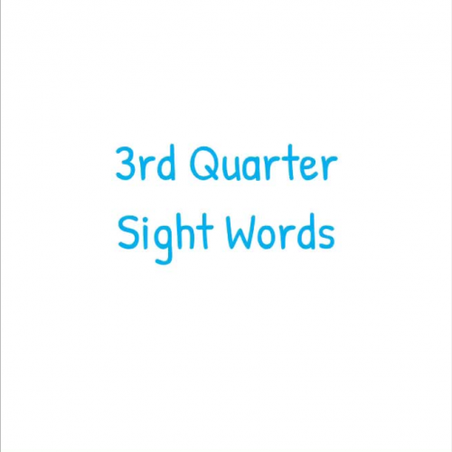 3rd QTR sight words