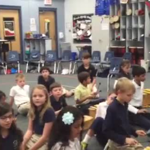 15-16 Mr. Savage's (Ms. Brown) 3rd grade class "When the Saints Go Marching in" arr. by Krisk