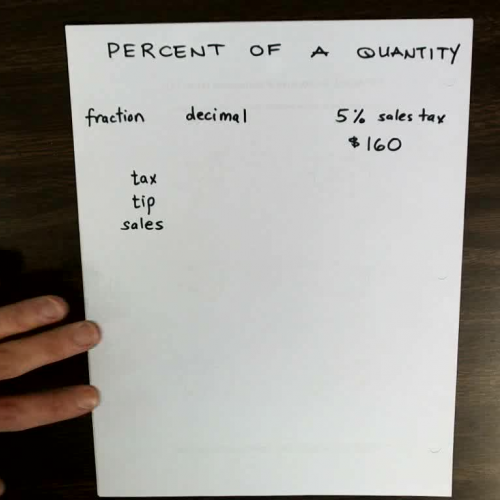 Finding Percent of a Quantity