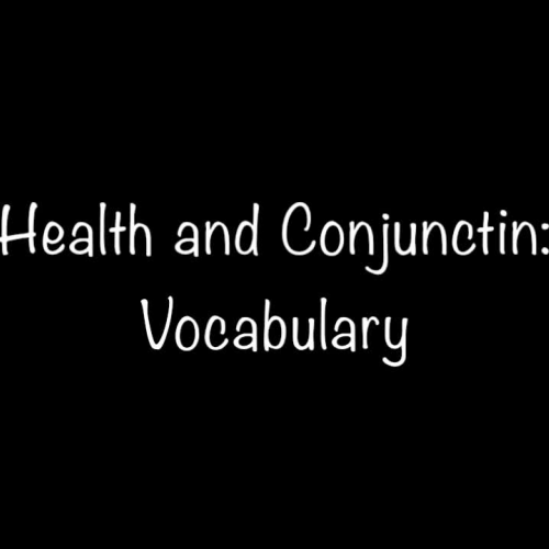 Health Vocabulary 