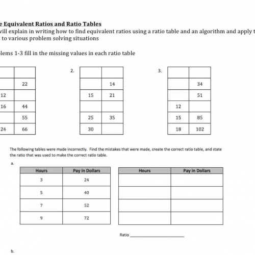 1.3 Equivalent Ratios 2