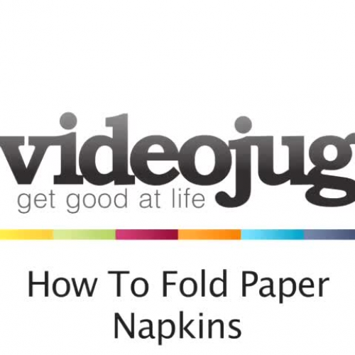How to fold paper napkins