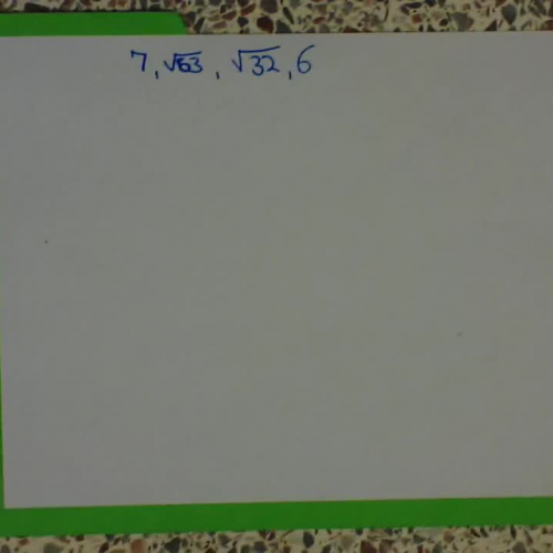 Ordering  Real Numbers