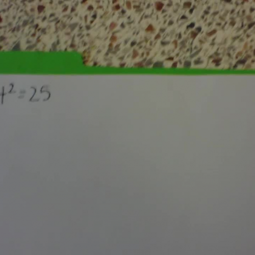 Solving Equations With Squares