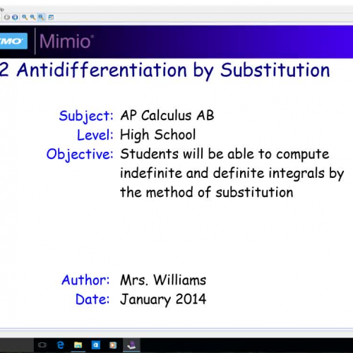 7.2 Antidifferentiation by Substitution - Day 1