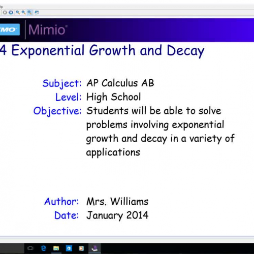 7.4 Exponential Growth and Decay